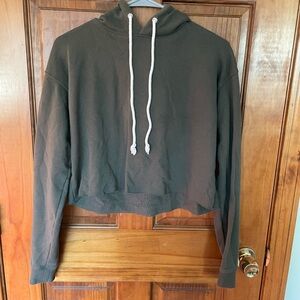 Wild Fable Cropped green Hoodie